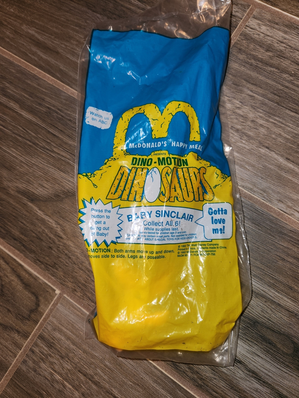 Dinosaurs Baby Sinclair Happy Meal Toy